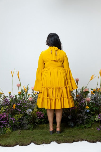 Blush Dress in Yellow