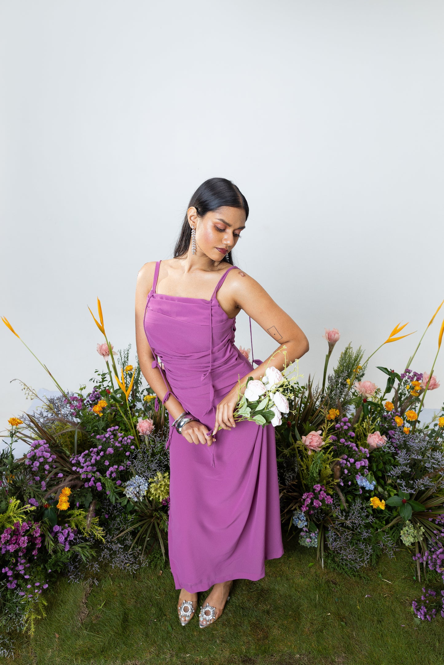 Lily Slip Dress in Orchid