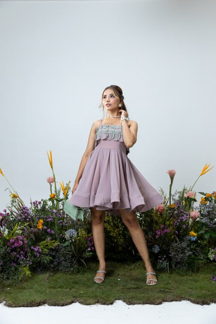 Aster Dress in Mauve