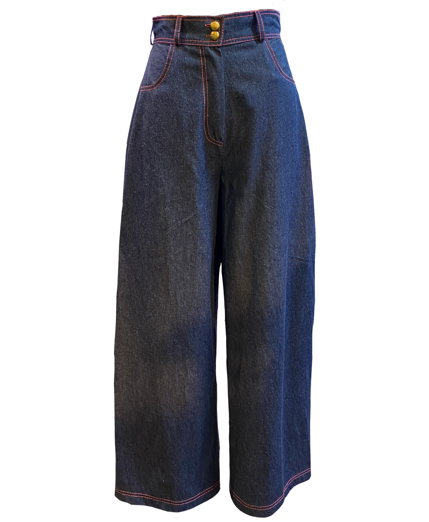 Denim Wide Leg Trousers