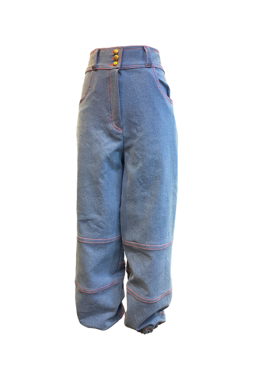 Cargo Denim Pants (WITHOUT SIDE FLAP POCKETS)