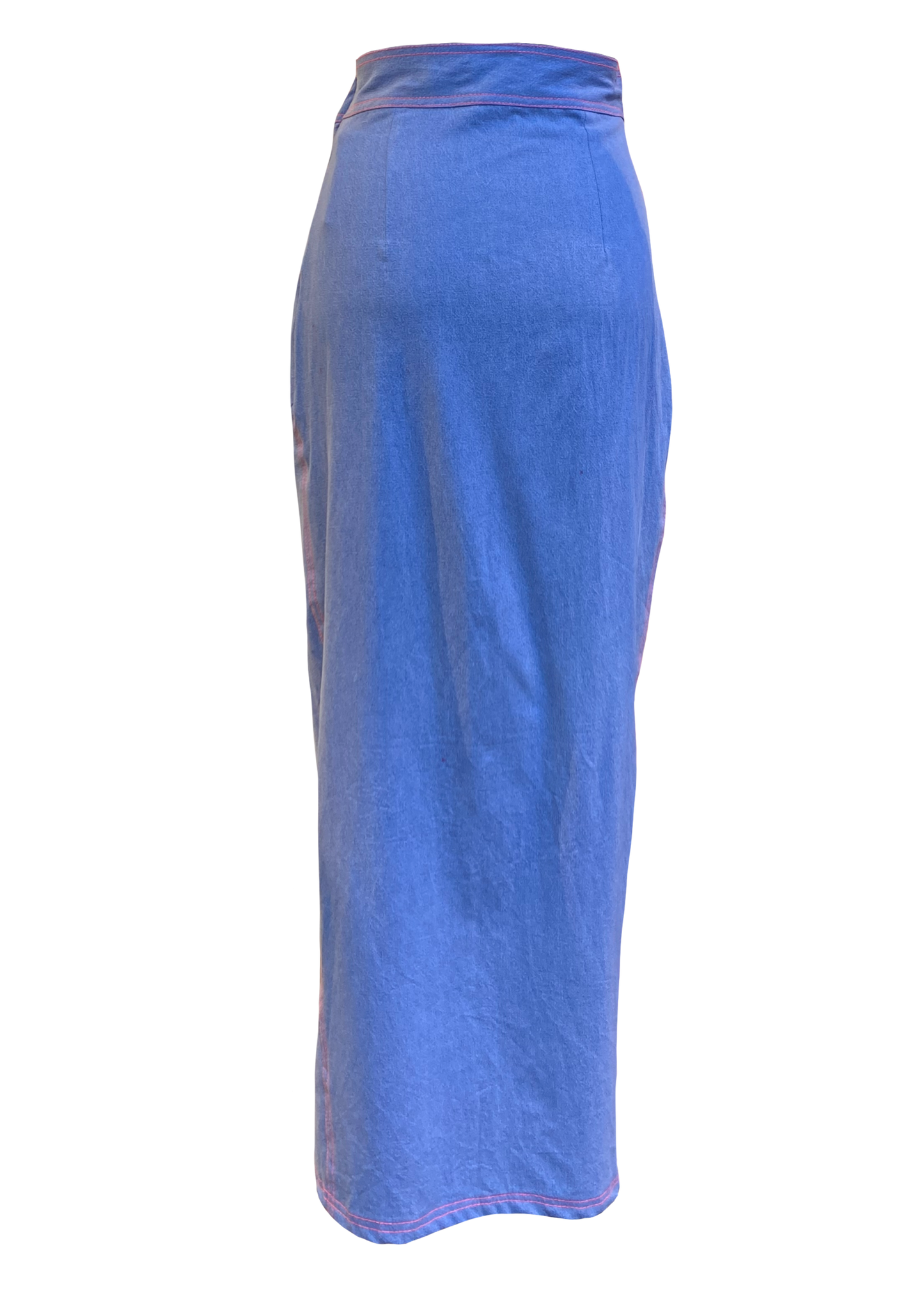 DENIM PLEATED SKIRT