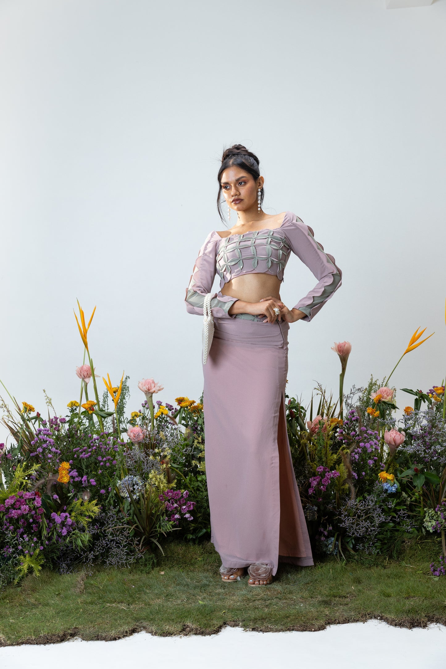 Dahlia Skirt in Mauve