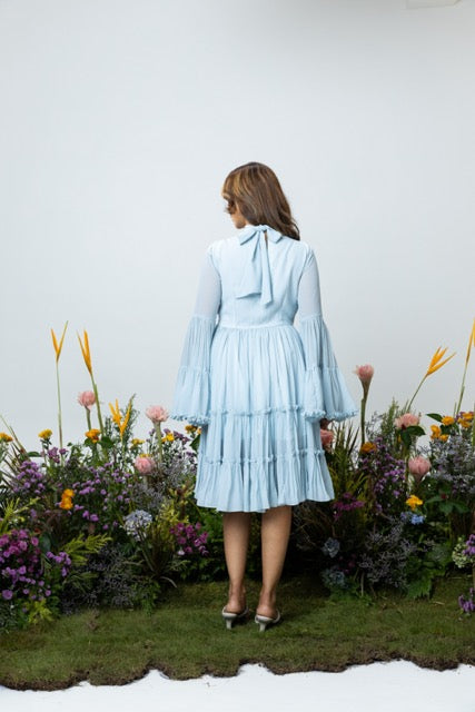Blush Dress in Ice Blue
