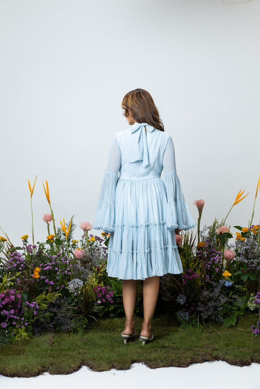 Blush Dress in Ice Blue
