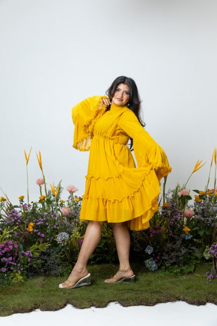 Blush Dress in Yellow