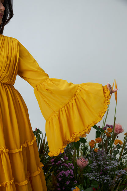 Blush Dress in Yellow