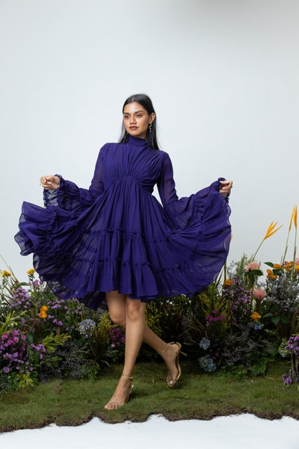 Blush Dress in Purple
