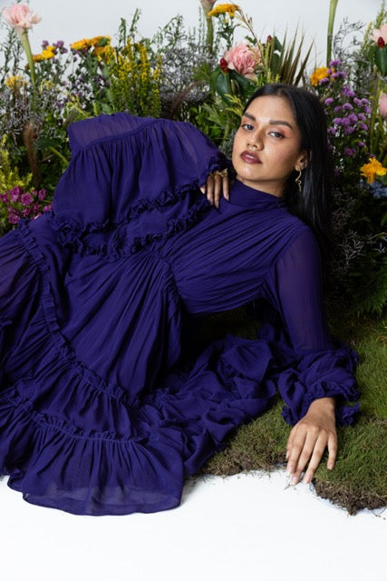 Blush Dress in Purple