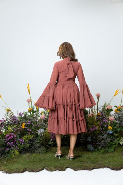Blush Dress in Dusky Rose