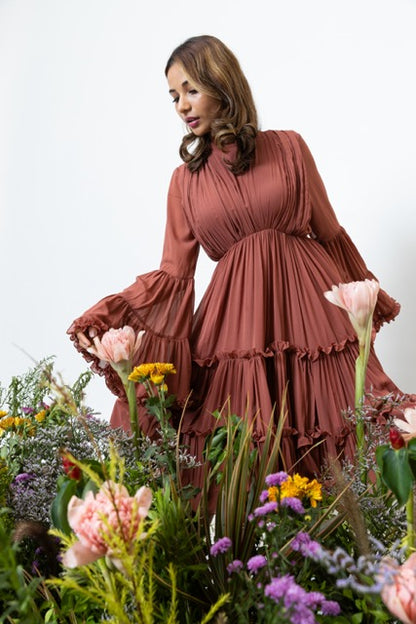 Blush Dress in Dusky Rose