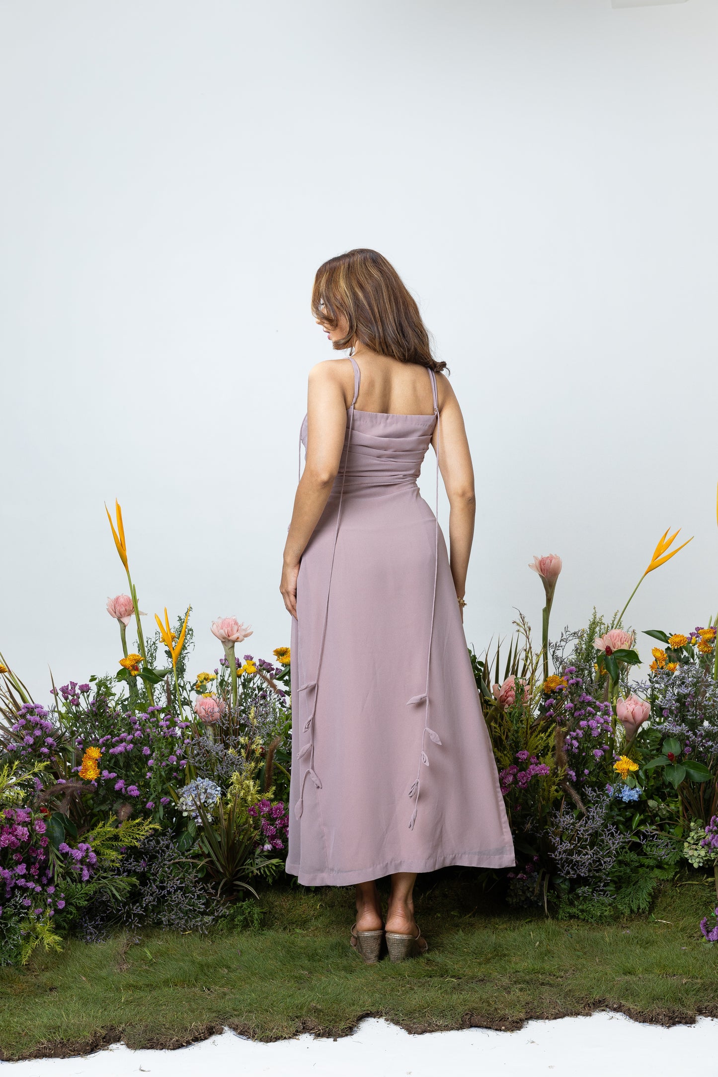 Lily Slip Dress in Mauve