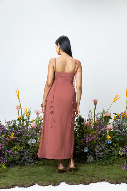 Lily Slip Dress in Dusky Rose