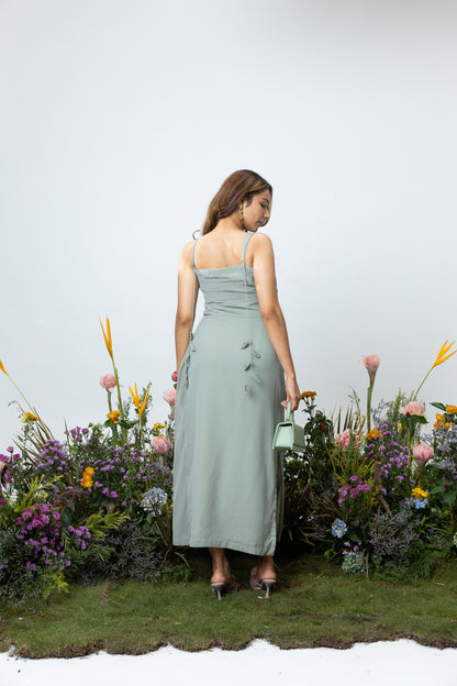 Lily Slip Dress in Sage