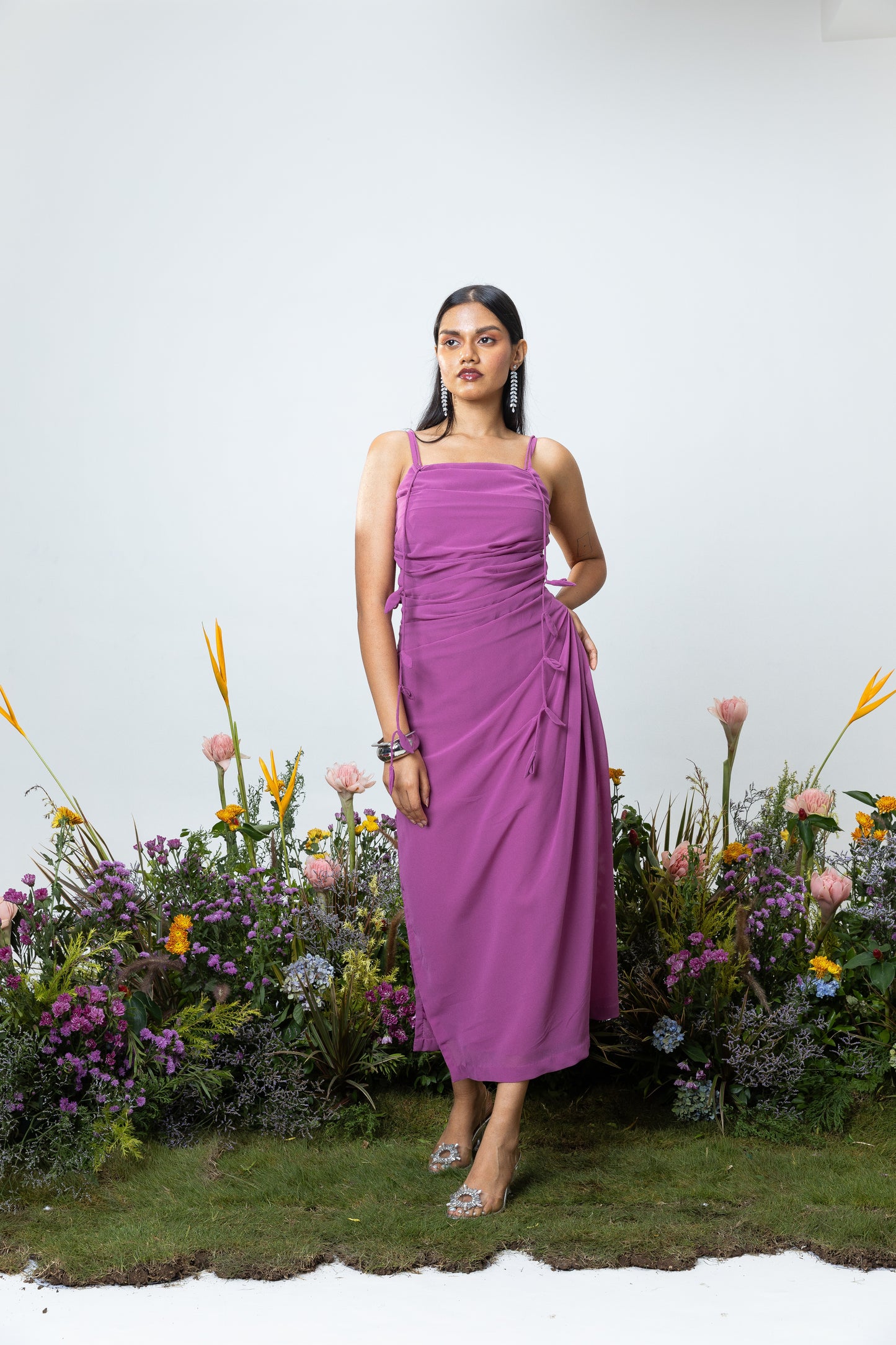 Lily Slip Dress in Orchid