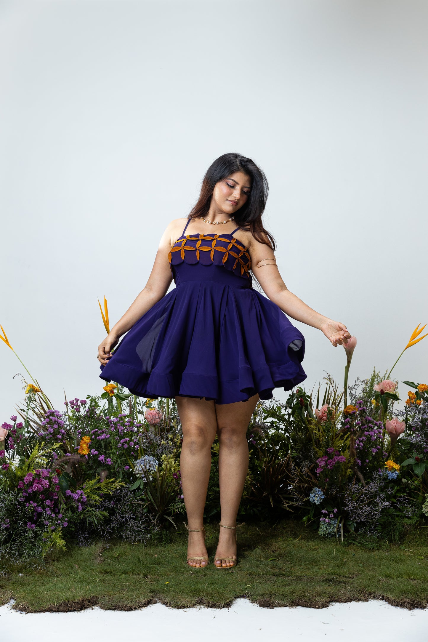 Aster Dress in Purple