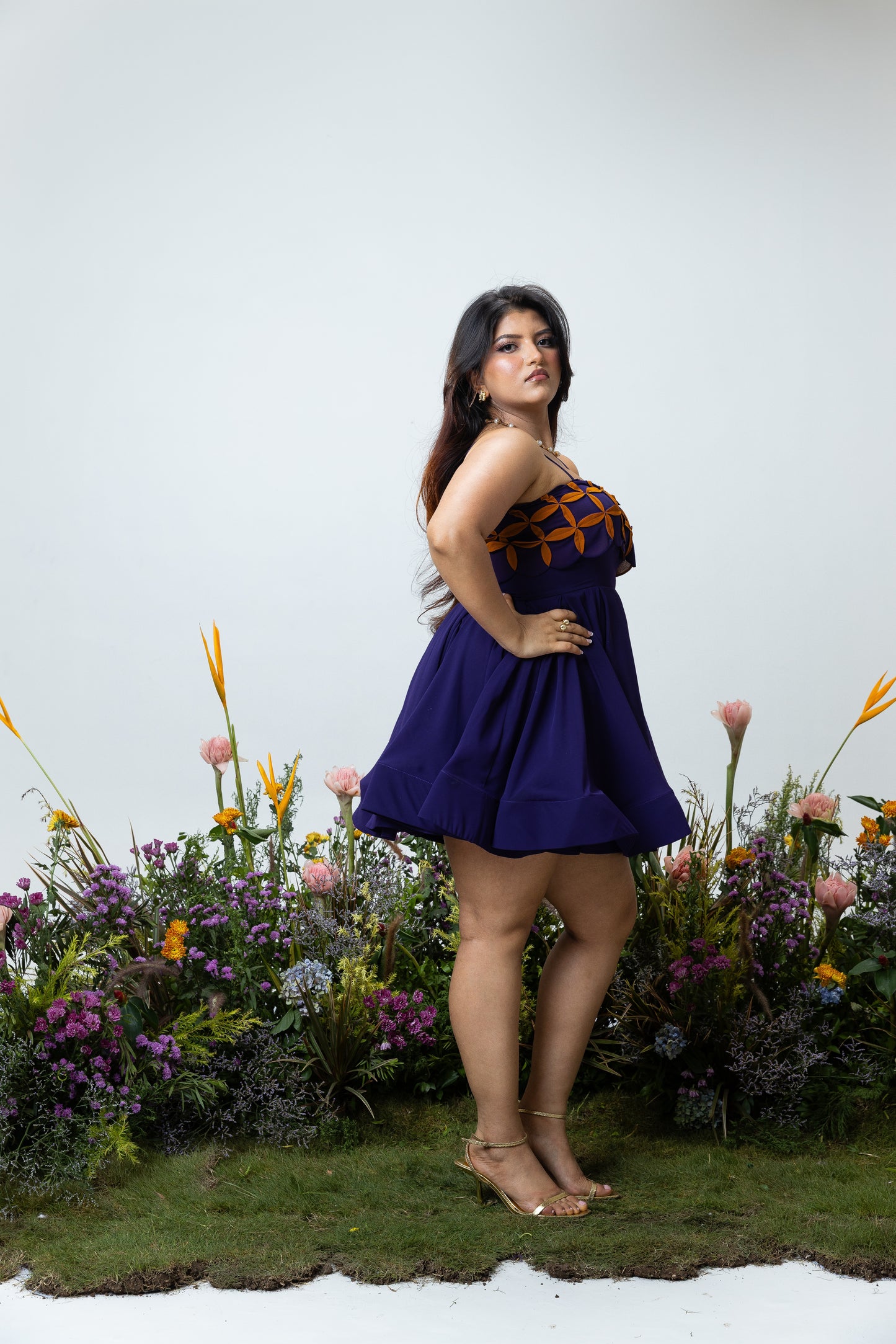 Aster Dress in Purple