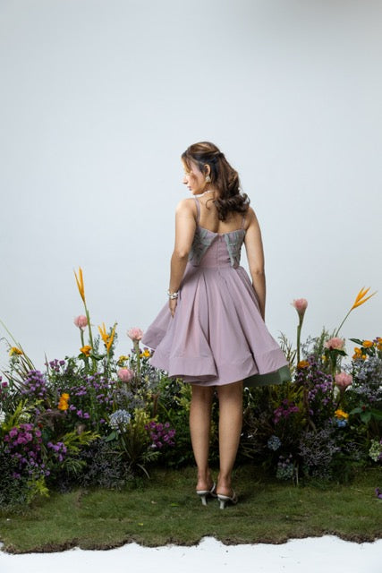 Aster Dress in Mauve