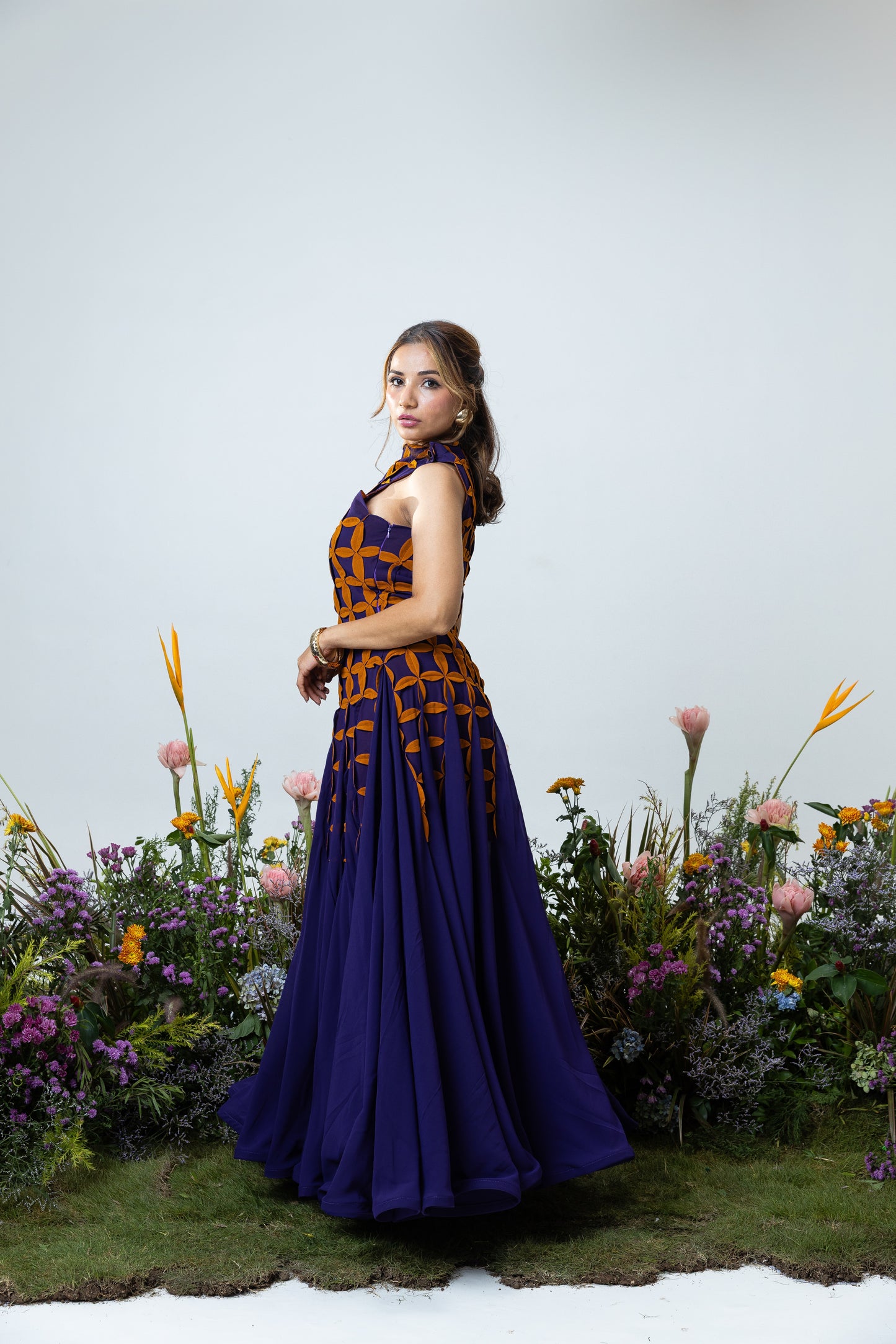 Florence Dress in Purple