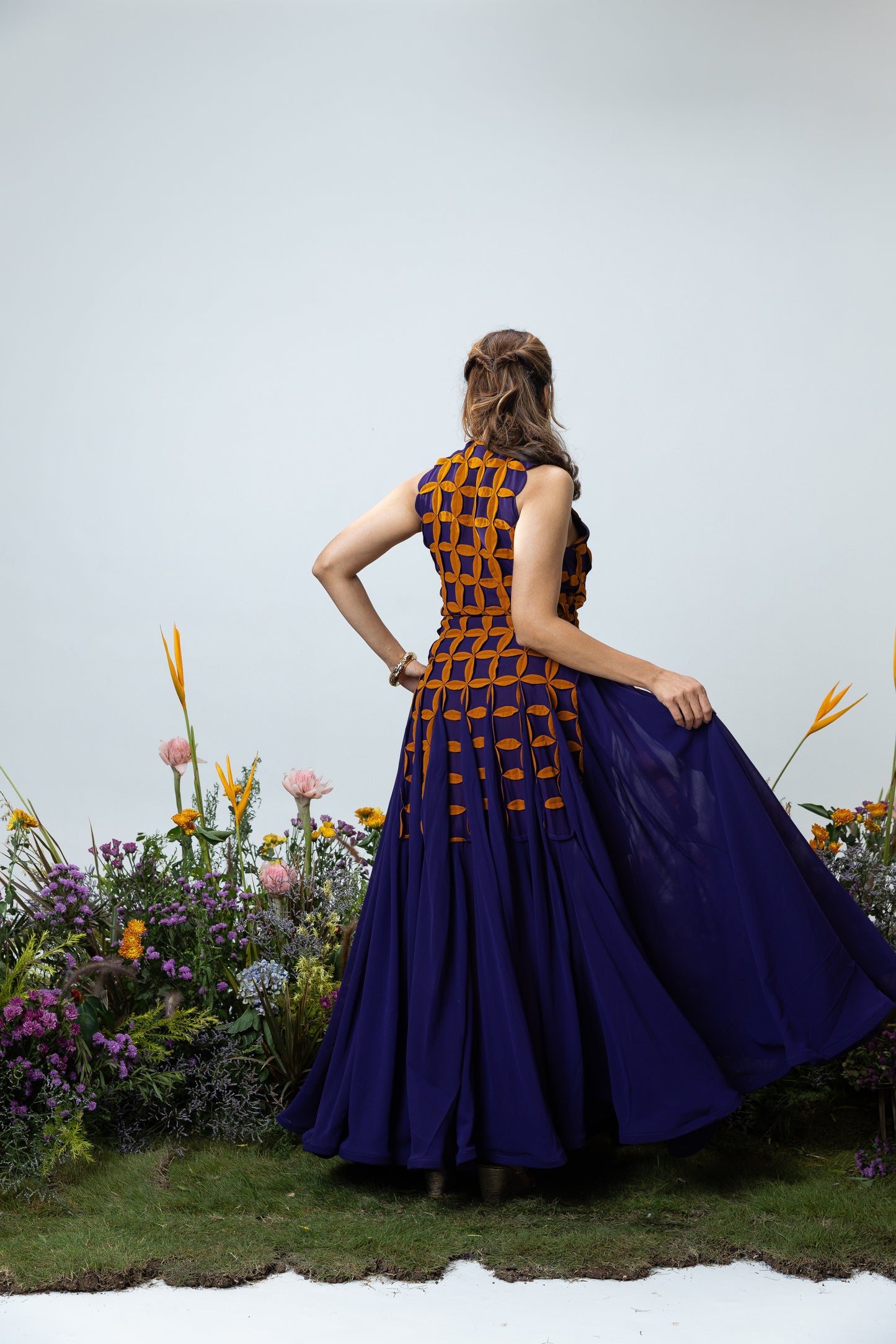 Florence Dress in Purple
