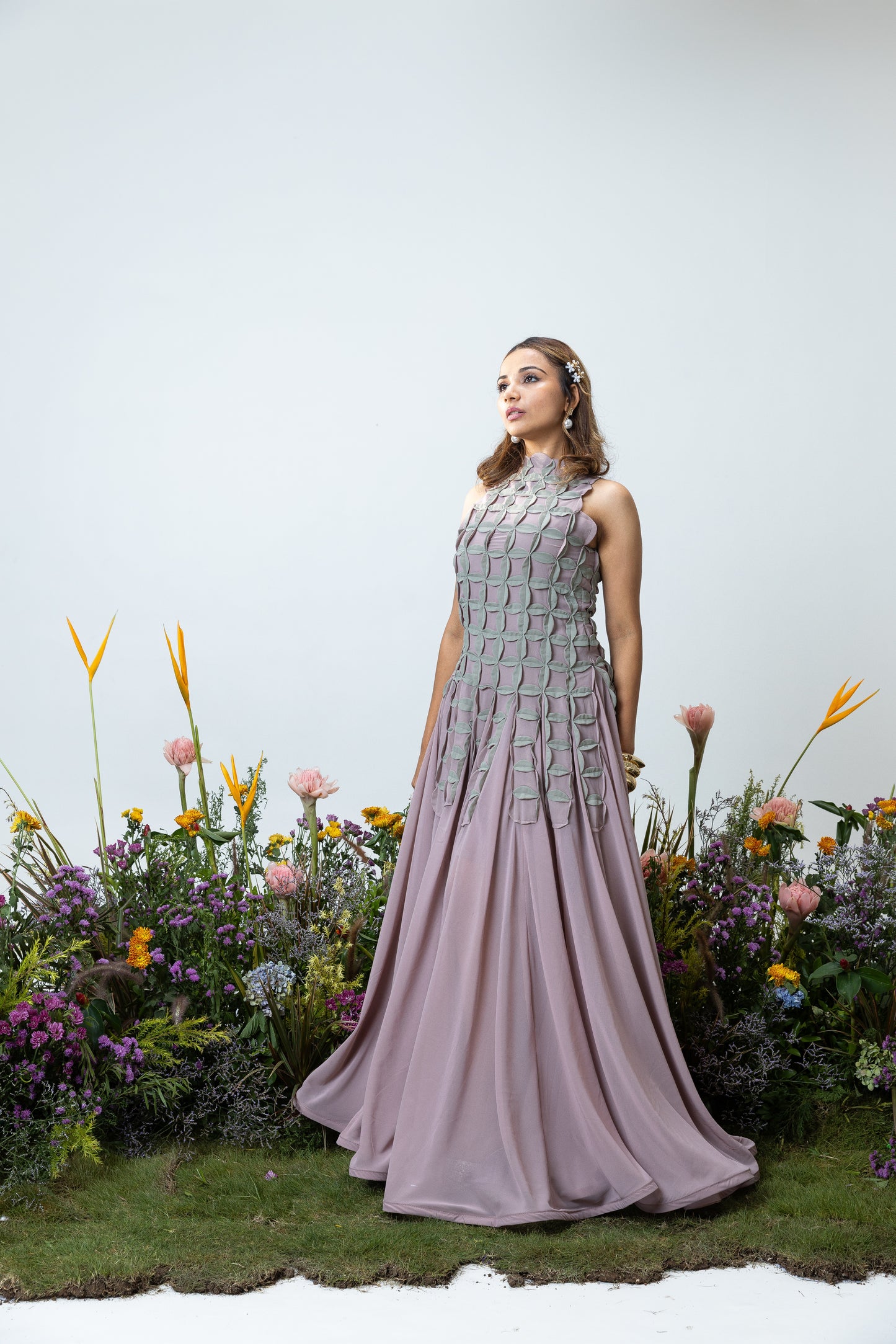 Florence Dress in Mauve
