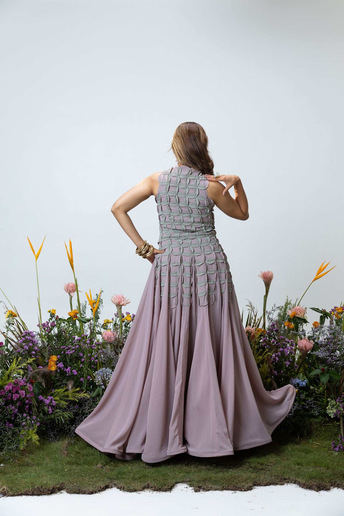 Florence Dress in Mauve
