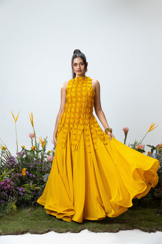 Florence Dress in Yellow